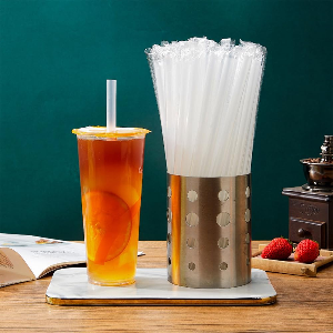 250pc Clear Boba Straws, Large Disposable Clear Straws,