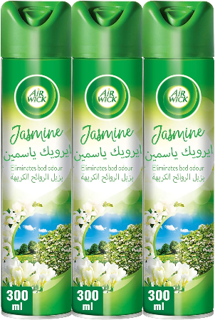 Air wick Jasmine Aerosol,  Air Freshener 300 ml x3