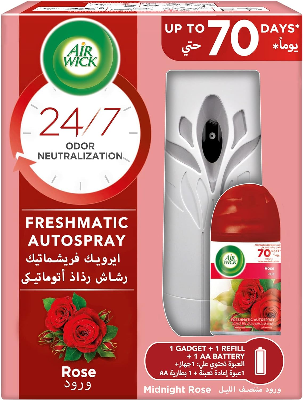 Air Wick Freshener Freshmatic Gadget, Midnight Rose